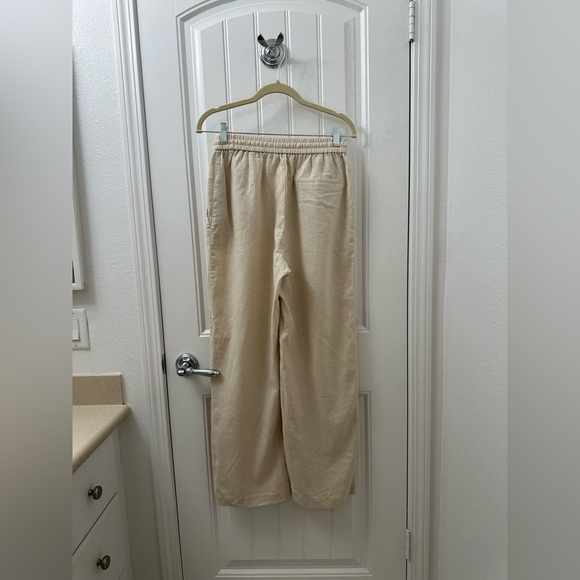 Zara Drawstring Linen Pants - Picture 2 of 7